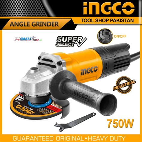 Ingco Industrial Electric Angle Grinder 4 Inch 750w Smarteshop