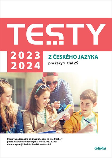Testy 2023 2024 z českého jazyka pro žáky 9 tříd ZŠ Petra Adámková