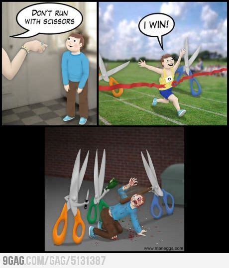 Dont Run With Scissors Funny Puns Best Funny Pictures Funny