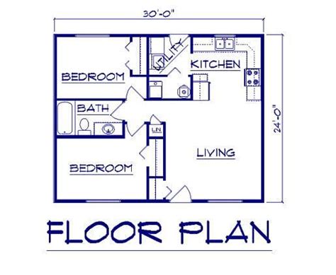 Image Result For Floor Plan 20x30 2 Bedroom Floor Plans Cottage Floor