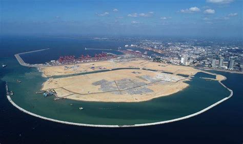 Sri Lankas China Funded Port City Completes Land Reclamation Amounting