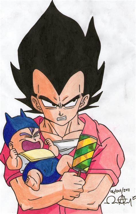 Vegeta And Baby Trunks By Alan181818 On Deviantart