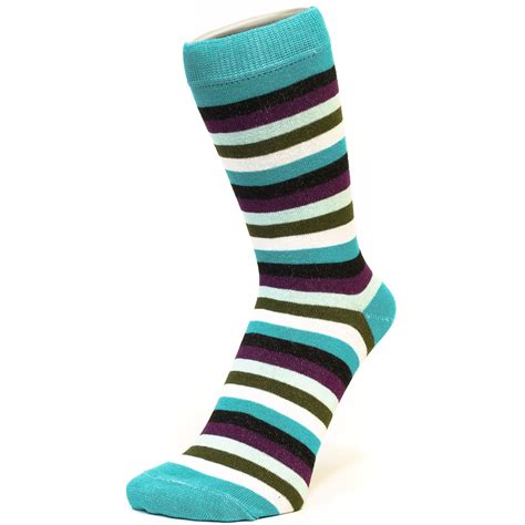 Multi Coloured Thin Striped Ankle Socks Size 4 7 Ebay