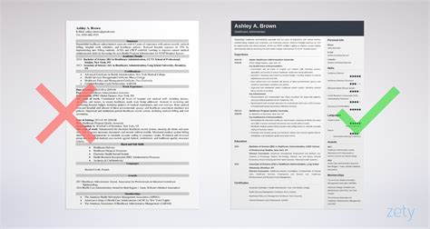 healthcare professional resume samples writing tips
