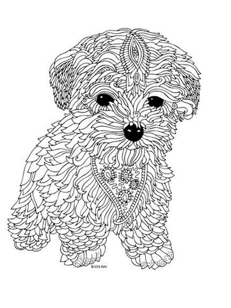 Free Puppy Coloring Pages For Adults Printable To