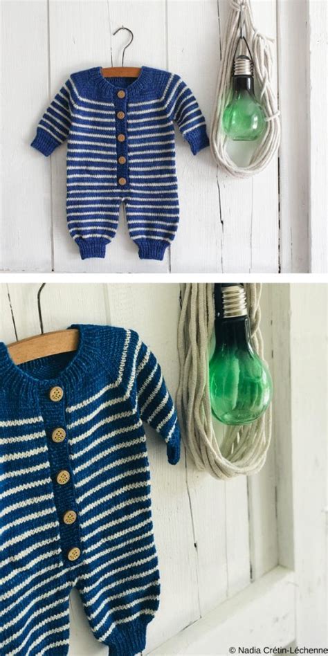 15 Cute Baby Onesie Free Knitting Patterns