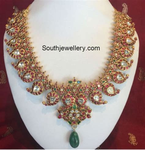 Kundan Mango Necklace Indian Jewellery Designs