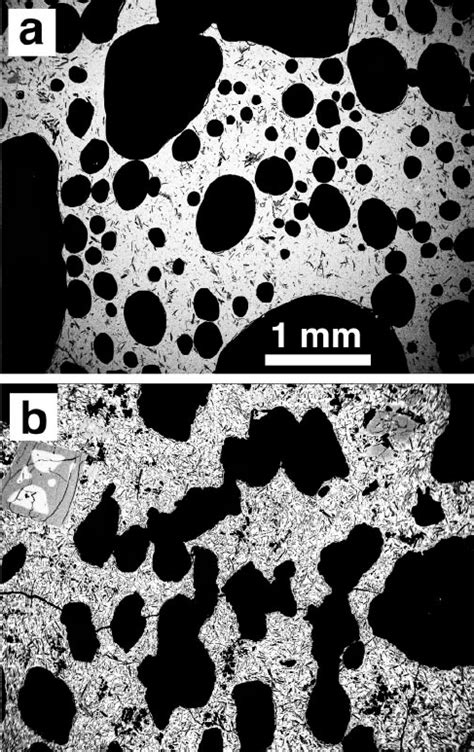 Typical Vesicle Textures For A Pa ̄ Hoehoe Ke551890 And B ‘a‘a ̄