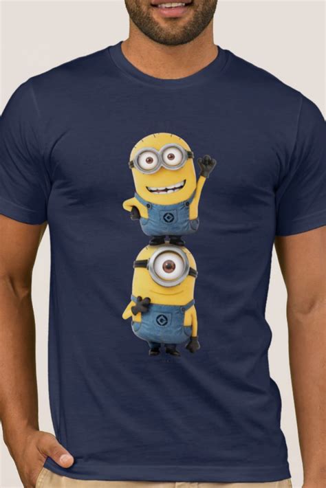 Despicable Me Minions Carl And Tom Stacked T Shirt In 2021