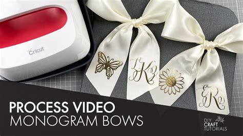 Iron On Vinyl Monogram Hair Bow Using Cricut Joy And Easypress