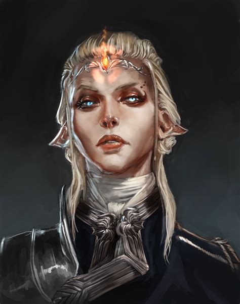 Lady Sylthyra High Elf Bladesinging Wizard In Fantasy Character Design Character