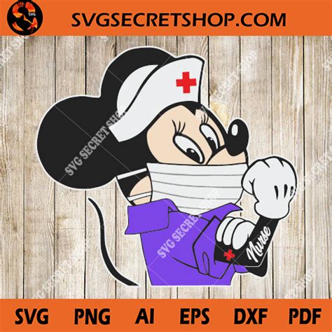 Strong Mickey Nurse Svg Coronavirus Svg Disney Svg Mickey Svg