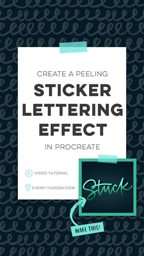 Create a Peeling Sticker Lettering Effect in Procreate ...
