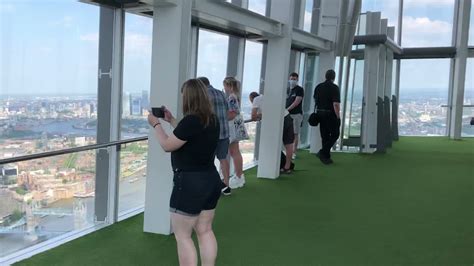 The Shard Open Air Sky Deck On Level 72 London Uk Youtube
