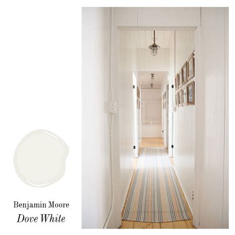 Benjamin Moore Dove White Matte Finish Paired With Dove White Semi