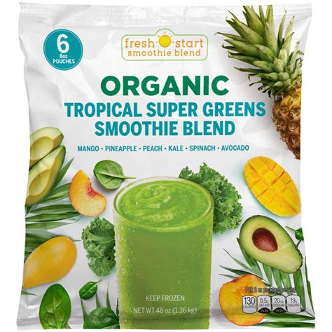 Fresh Start Organic Tropical Smoothie 6 X 8 Oz Costco Food Database