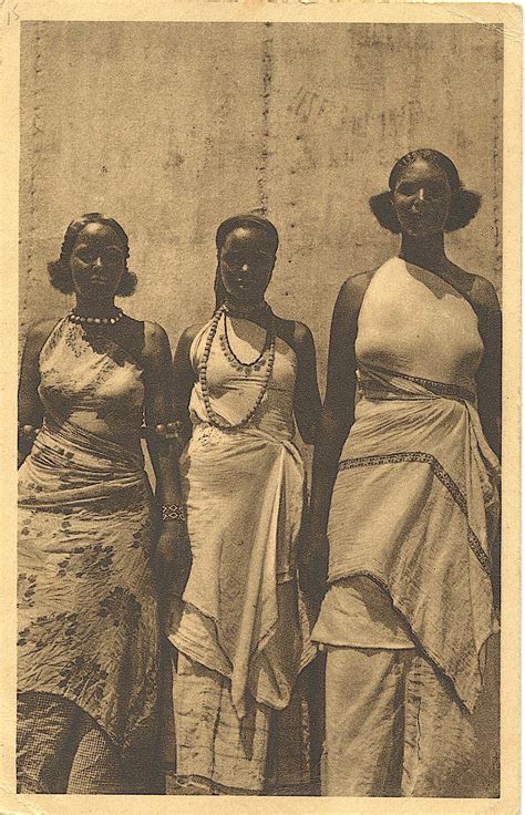 lot antique vintage rare postcard african natives women