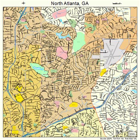 North Atlanta Georgia Street Map 1356000