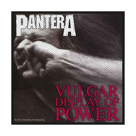 Pantera Standard Woven Patch Vulgar Display Of Power Retail Pack