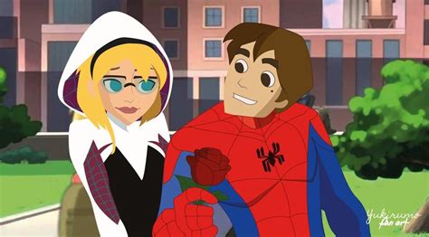 Spider Gwen And Spider Man Plans For A Date By Yukirumo On Deviantart Spiderman Spider Gwen