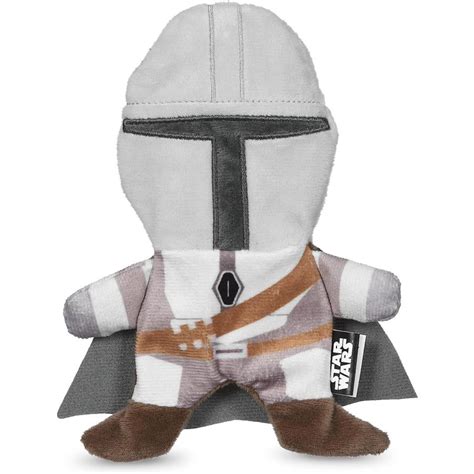 Star Wars For Pets The Mandalorian Plush Flattie Dog Toy With Squeaker