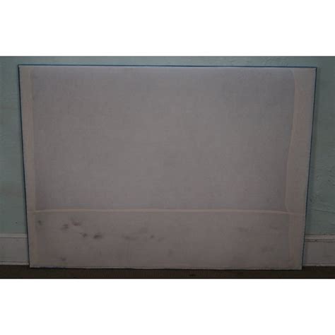 Christopher knight, ashley furniture, furniture of america Custom Blue Upholstered King Size Headboard | Chairish