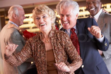 dancing senior couple stock image colourbox