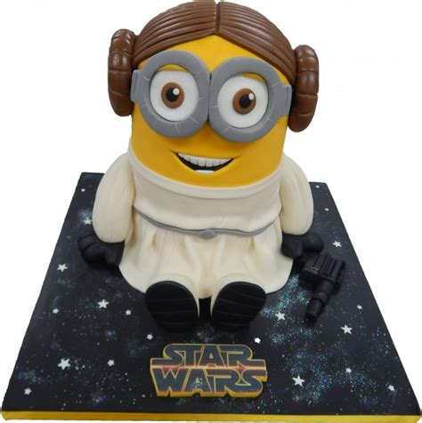 Star Wars Princess Leia Minion Birthday Cake
