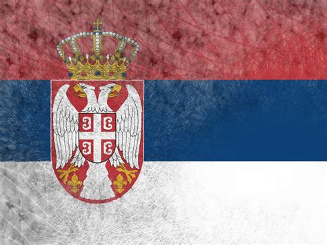 Serbien Flagge 013 Hintergrundbild