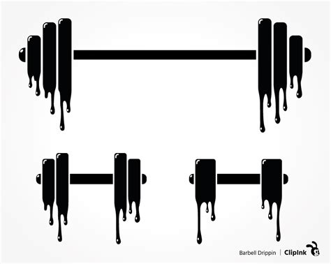 Clip Art Barbell Svg Weights Gym Workout Svg Cutting File Printables Commercial Use Cricut