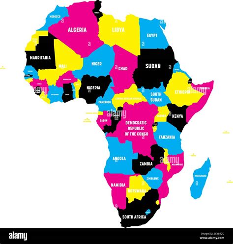 Mapa Politico De Africa Con Nombres De Paises Ilustracion De Vectores Porn Sex Picture
