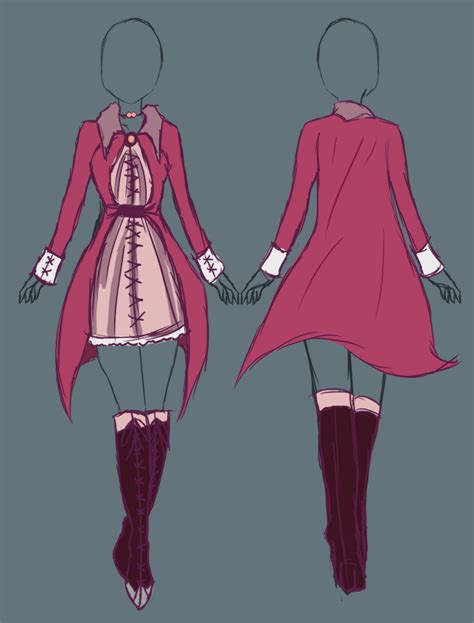 Cute red anime outfit drawings. Cute Little Outfits I Found On Deviantart