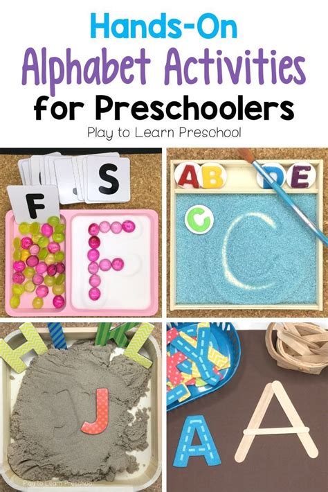 10 Fun Creative Ways For Preschoolers To Practice Their Letter