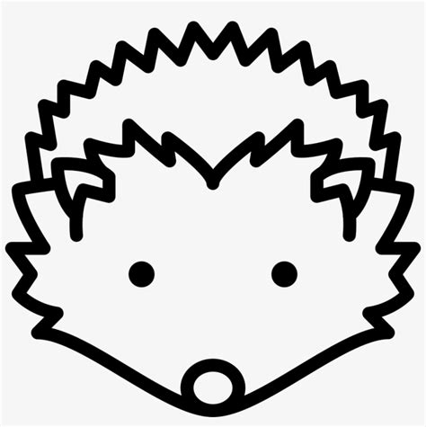 Hedgehog Head Comments Hedgehog Face Vector Transparent Png 980x935