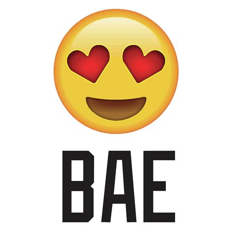 Bae Heart Eyes Emoji Digital Art By Trill Art Pixels