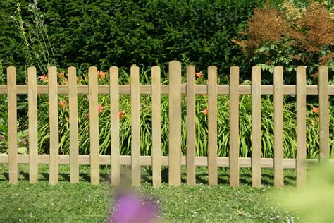 Pressure Treated Ultima Pale Picket Fence Panel 6ft X 3ft 183m X 09m