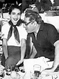 Maria Callas and Aristotle Onassis having a lunch at the beach at Lido ...
