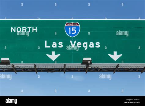 Interstate 15 Road Sign California Stock Photos And Interstate 15 Road