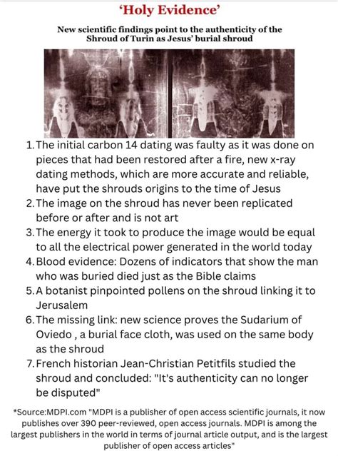 Holy Evidence New Scientific Findings Point To The Authenticity Of The Shroud Of Turin As