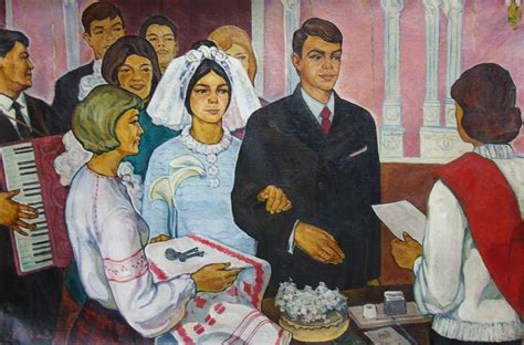Pin By Socrealizmcomua On Ussr Wedding Paintings Painting Soviet Art