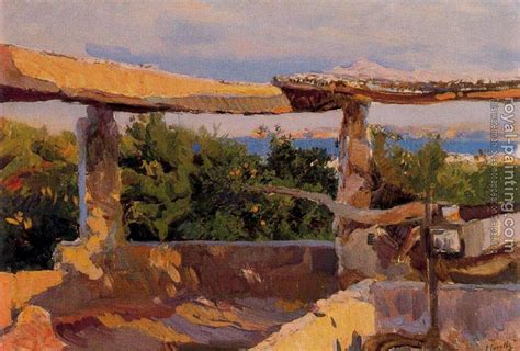 The Waterwheel Javea By Joaquin Sorolla Y Bastida Oil Painting