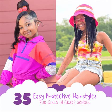 35 Easy Natural Hairstyles For 11 Year Old Girls In Grade School Coils And Glory