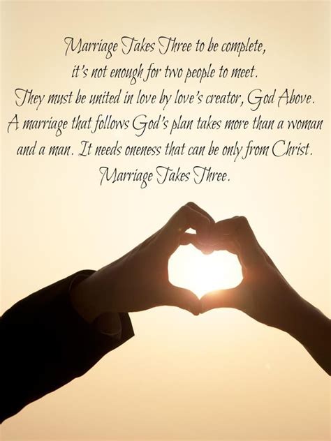 Marriage Takes Three God Must Be At The Center Quotes Pinterest Godly Marriage