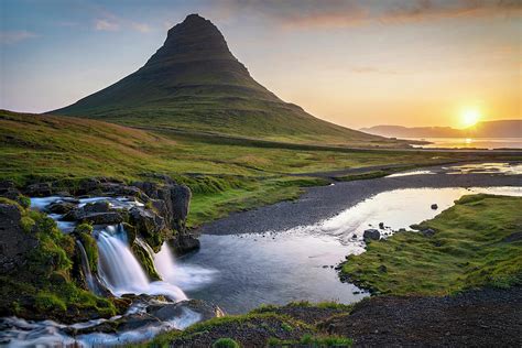 Iceland Kirkjufell At Sunrise Photograph By Olivier Parent