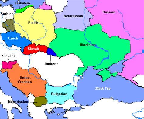 Language Map Language And Literature Serbo Croatian Polish Words