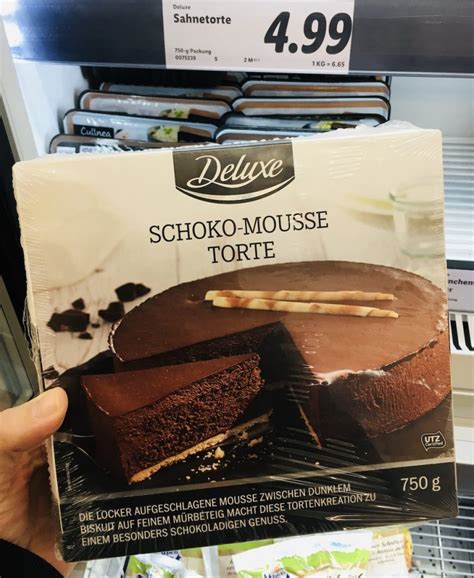 Lidl Deluxe Schoko Mousse Torte 750 Gramm Tk Das