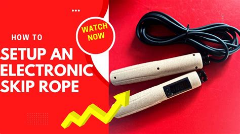 How To Set Up An Electronic Skip Rope Youtube