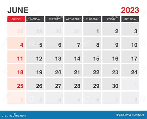 Printable June 2023 Calendar Printable Template Calendar