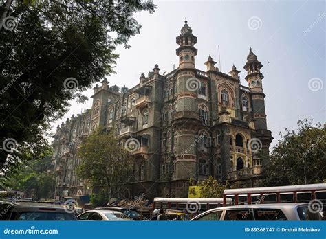 Beautiful Old Building On A Street In Old Bombay India Editorial
