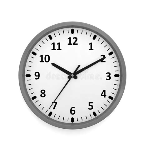 Wall Clock O`clock Time Hours Minutes Seconds Stock Illustration